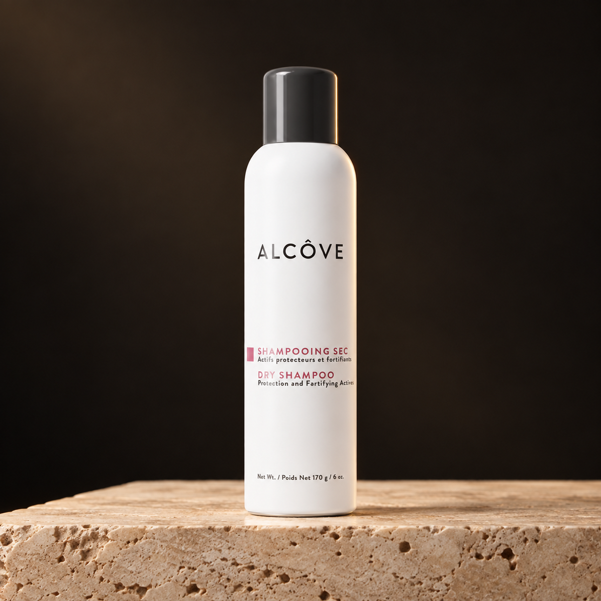 Alcove Dry Shampoo — fotografía estilo luxury