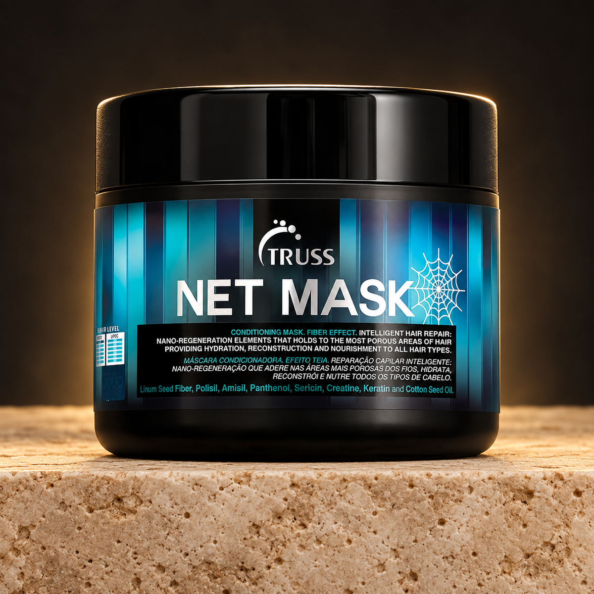 Net Mask — fotografía estilo luxury